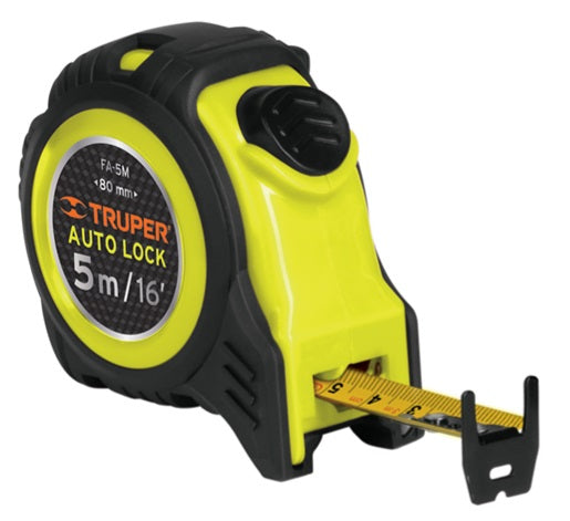 Flexómetro auto-lock contra impactos 5m