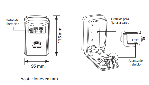 Caja Guarda llaves para pared