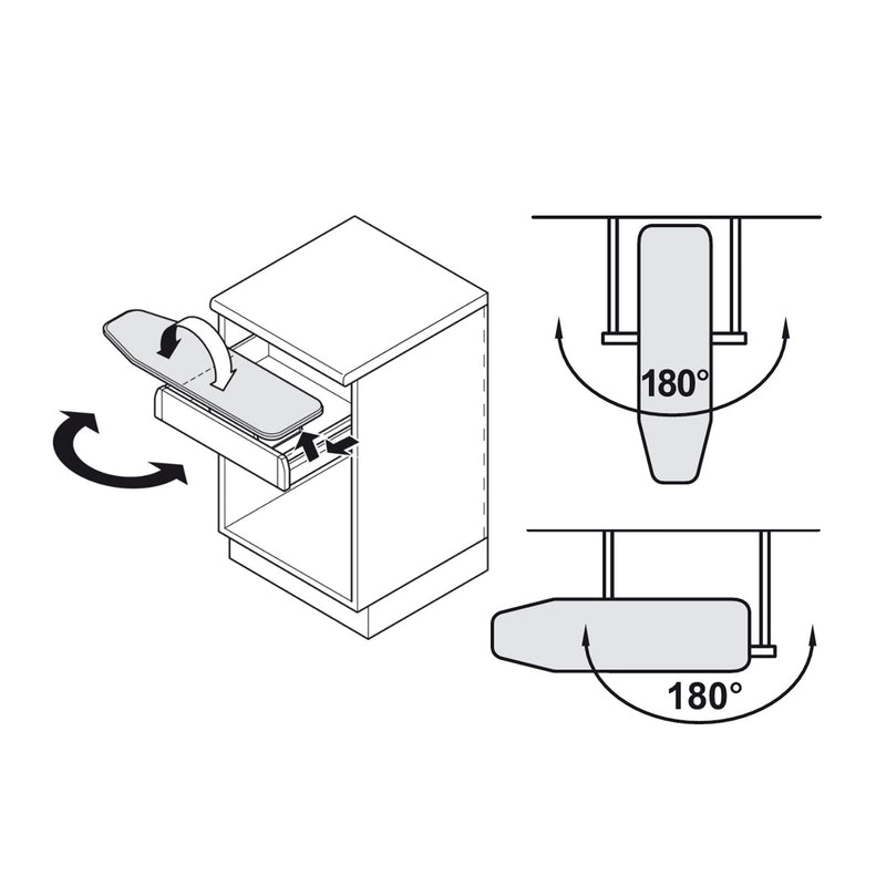 Tabla de planchar Häfele Ironfix para Montaje