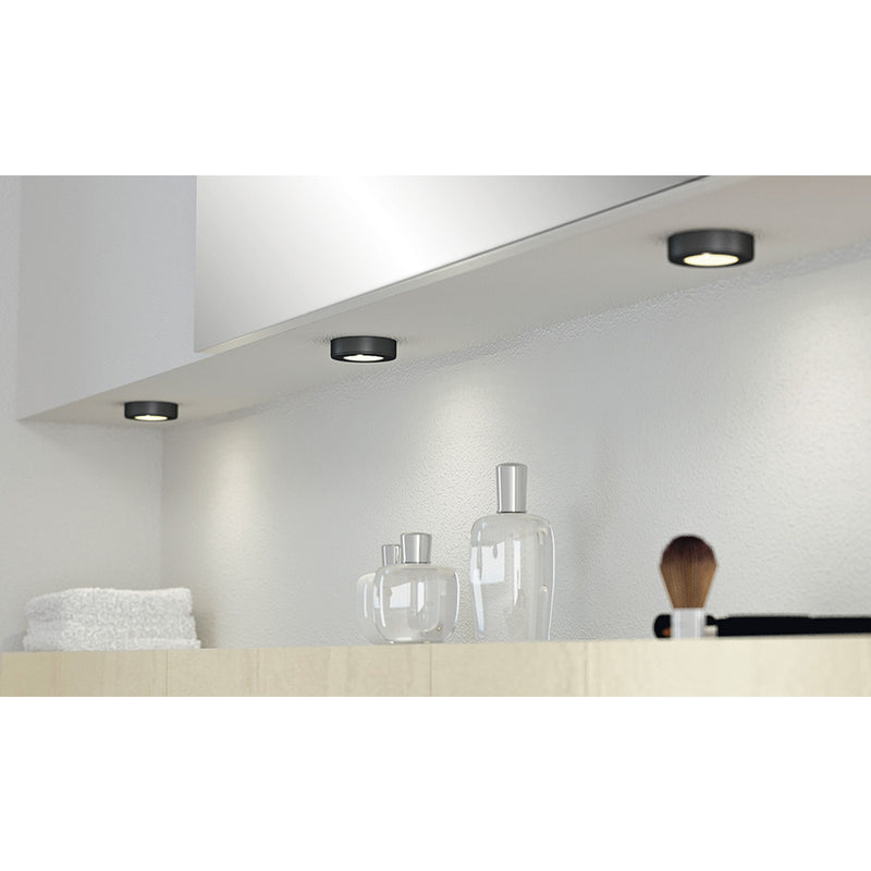 Lámpara para empotrar y montaje bajo estantes redondo Loox LED 2020