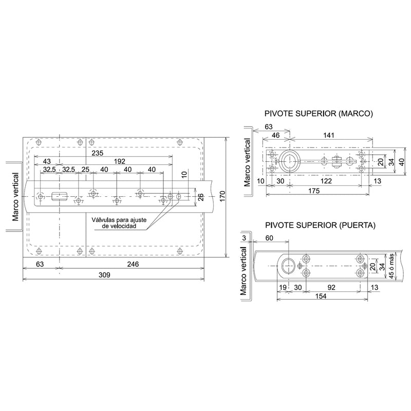 BISAGRA RYOBI MODELO S205K