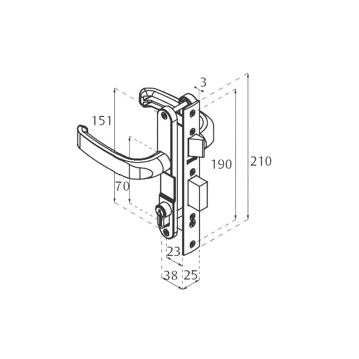 CERRADURA 3065 MM