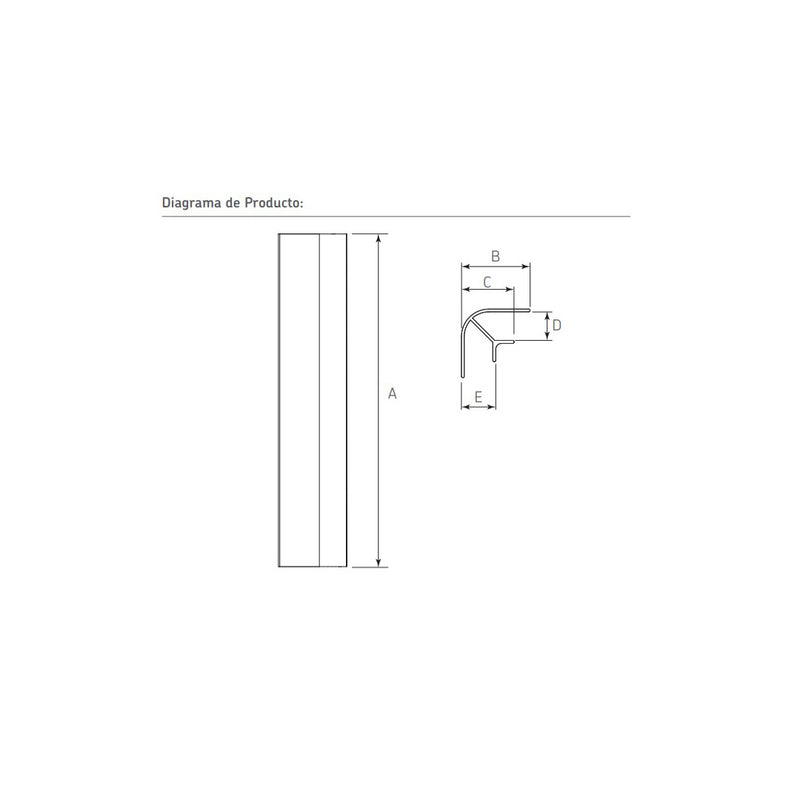 CONECTOR esquina para zoclo