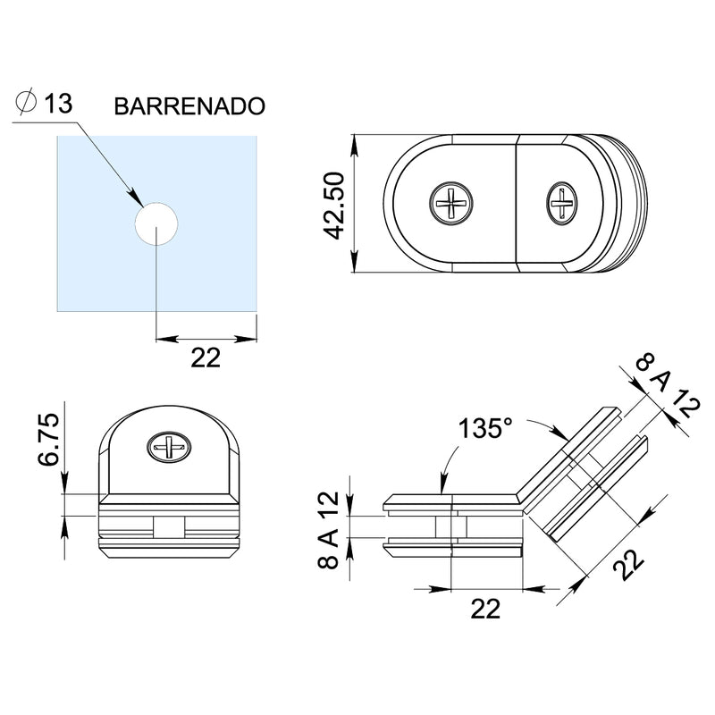 Conector Curvo 1162