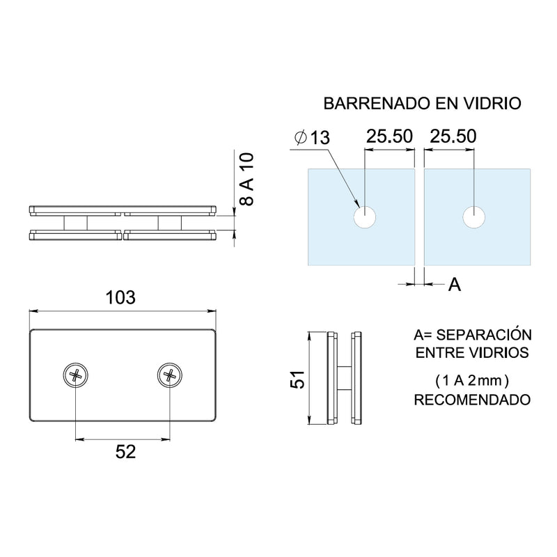 Conector Recto 1161