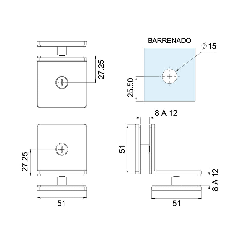 Conector Recto 1161