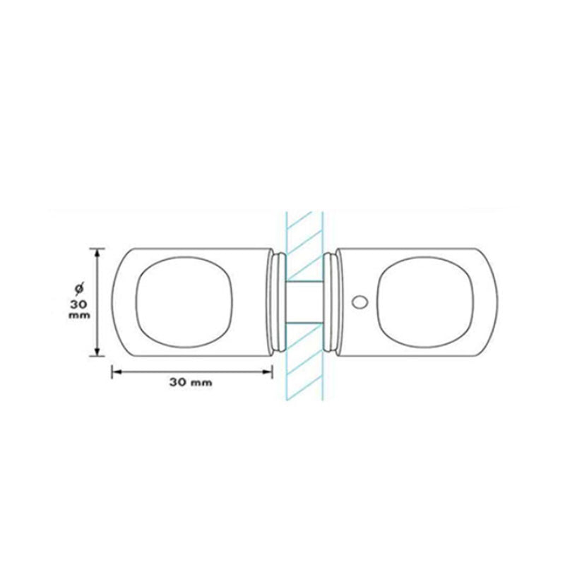 Jaladera JD-04 doble para cristal