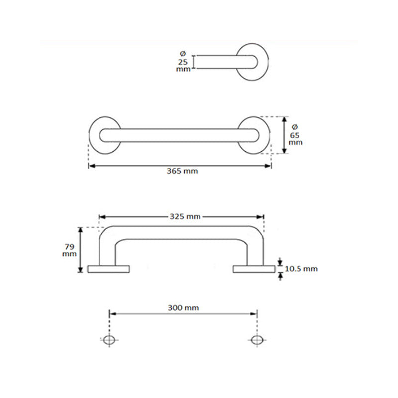 Jaladera PH-11 para puertas de cristal