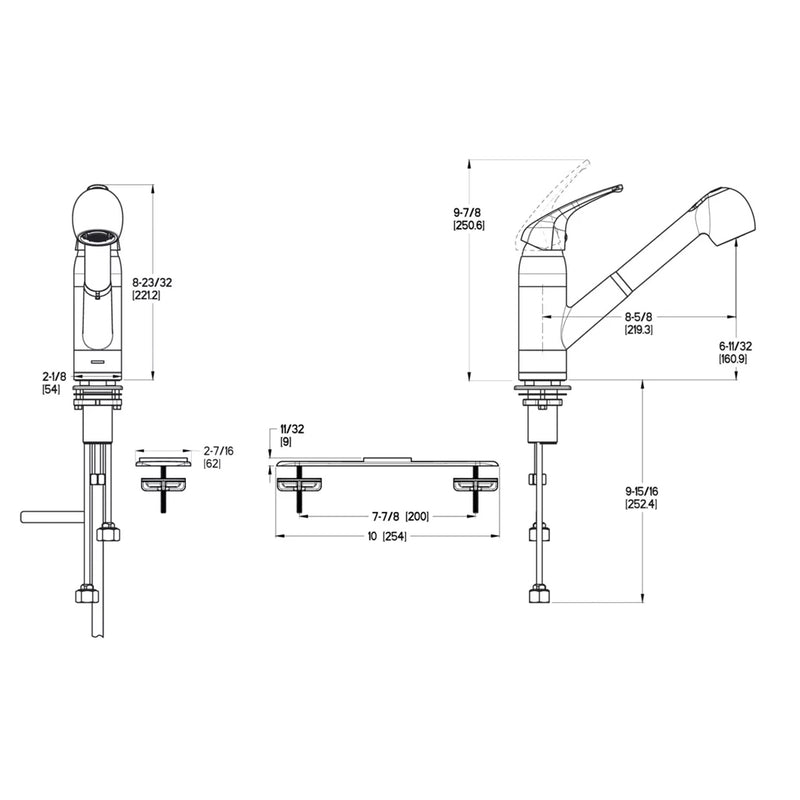 GRIFO DE COCINA CON 1 LLAVE EXTRAÍBLE Primera Serie