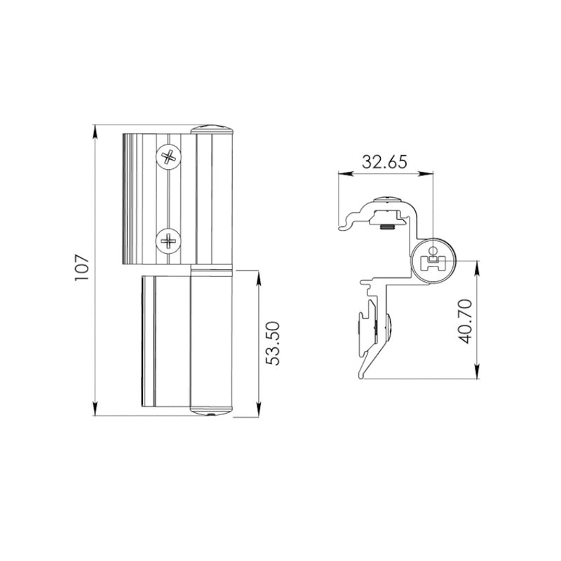 BISAGRA DE 2 PALAS MODELO 2296