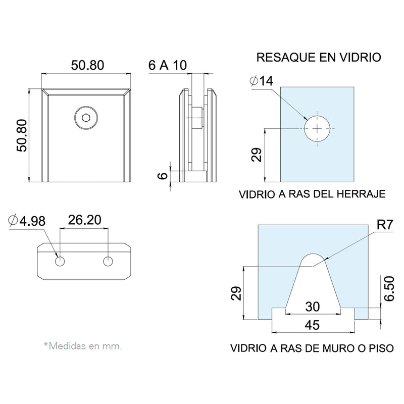 CONECTOR 2" RECTO P/FIJOS
