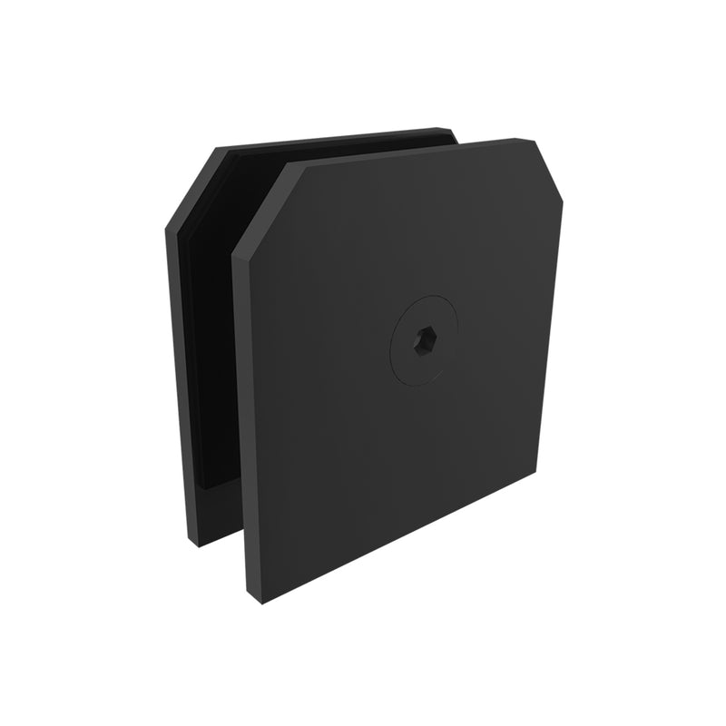 Conector de fijación central para vidrio templado