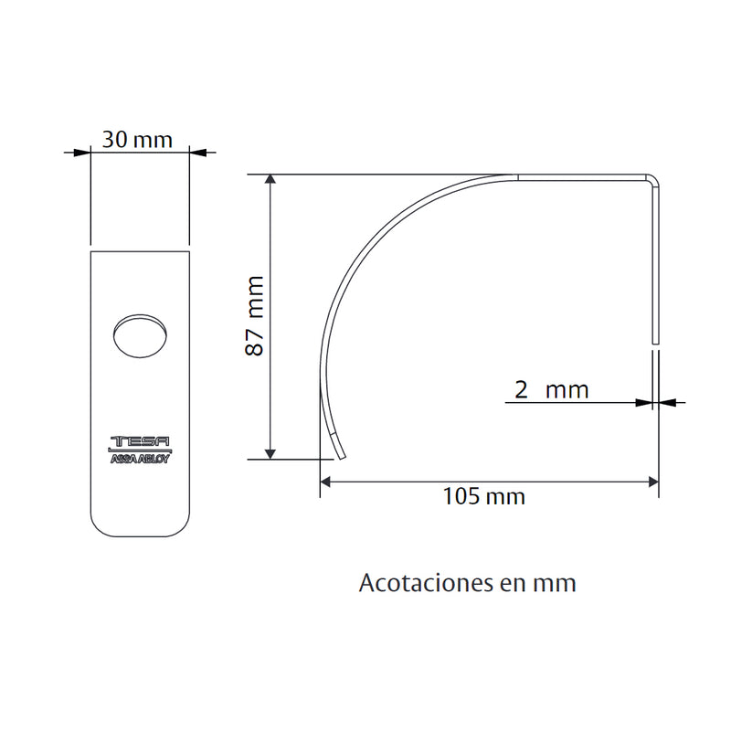 Jaladera para brazo LIBRE DE MANOS