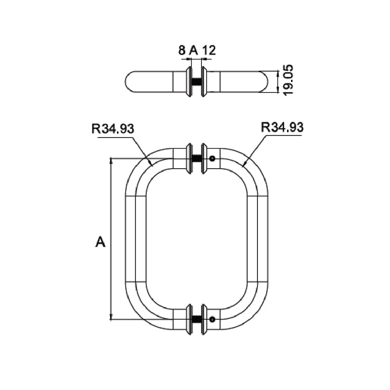 JALADERA tubular modelo 2262