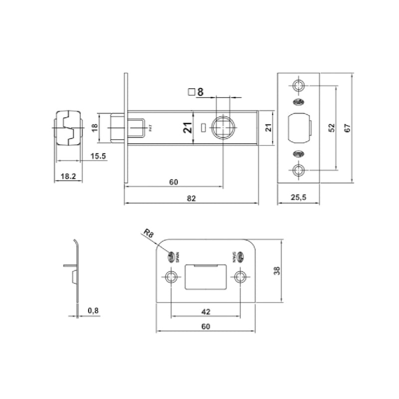 PICAPORTE Amig modelo 12